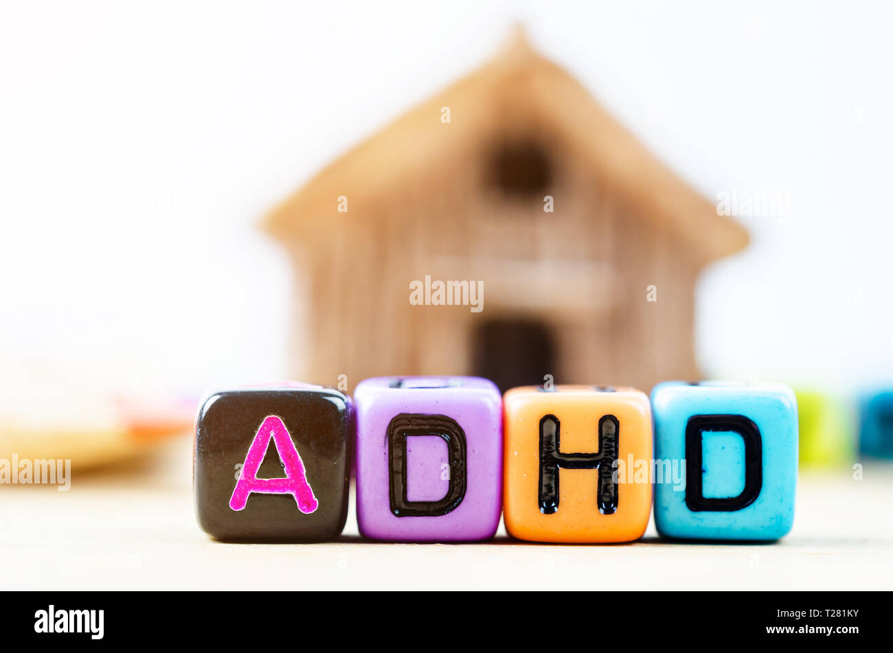 L'hyperactivité avec déficit de l'ADHD ou concept Banque D'Images