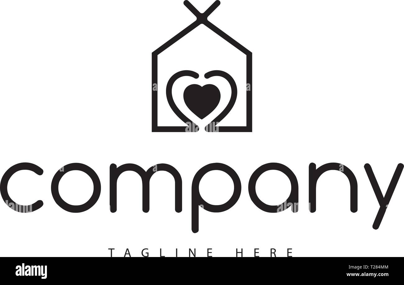 Maison de soins médicaux de santé conception logo Vector Illustration de Vecteur