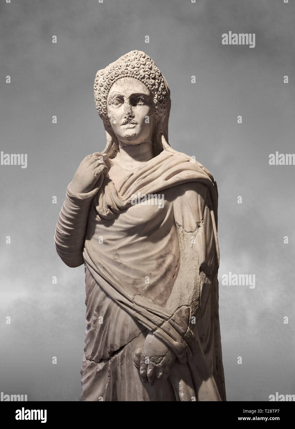 Statue romaine de Demiougous, 2ème ANNONCE de siècle de Hierapolis. Musée Archéologique de Hierapolis, Turquie Banque D'Images