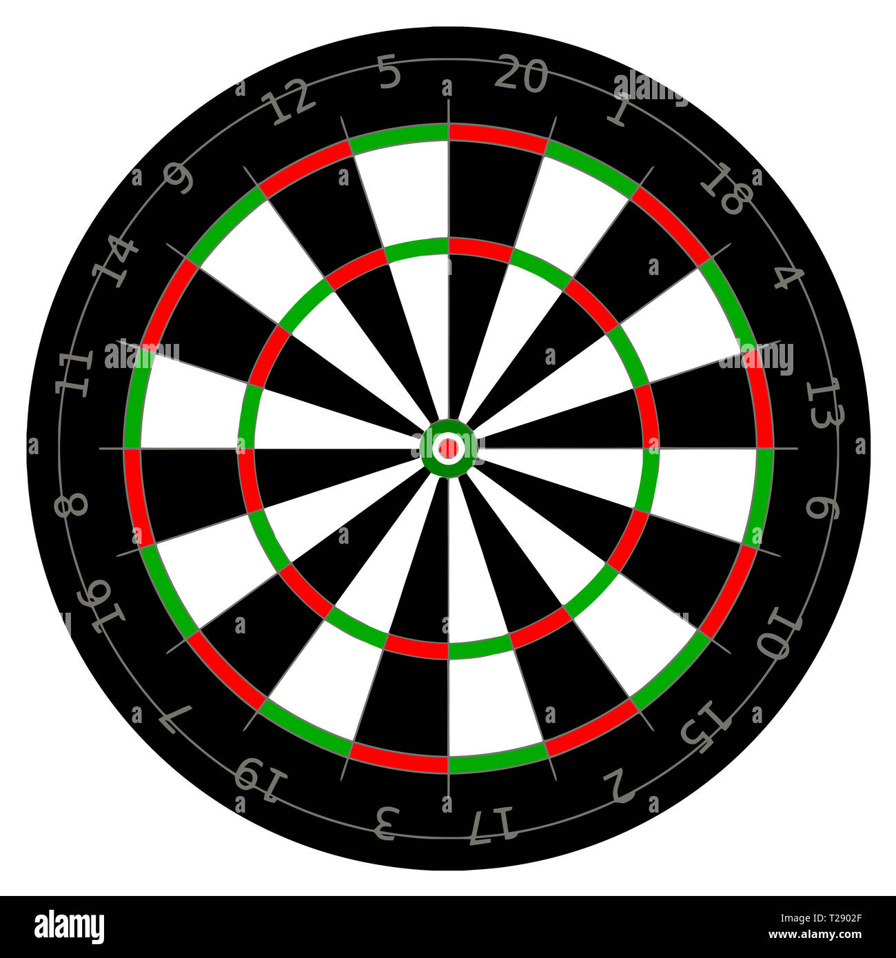 Bullseye classique réalisation cible parfaite illustration dart Banque D'Images