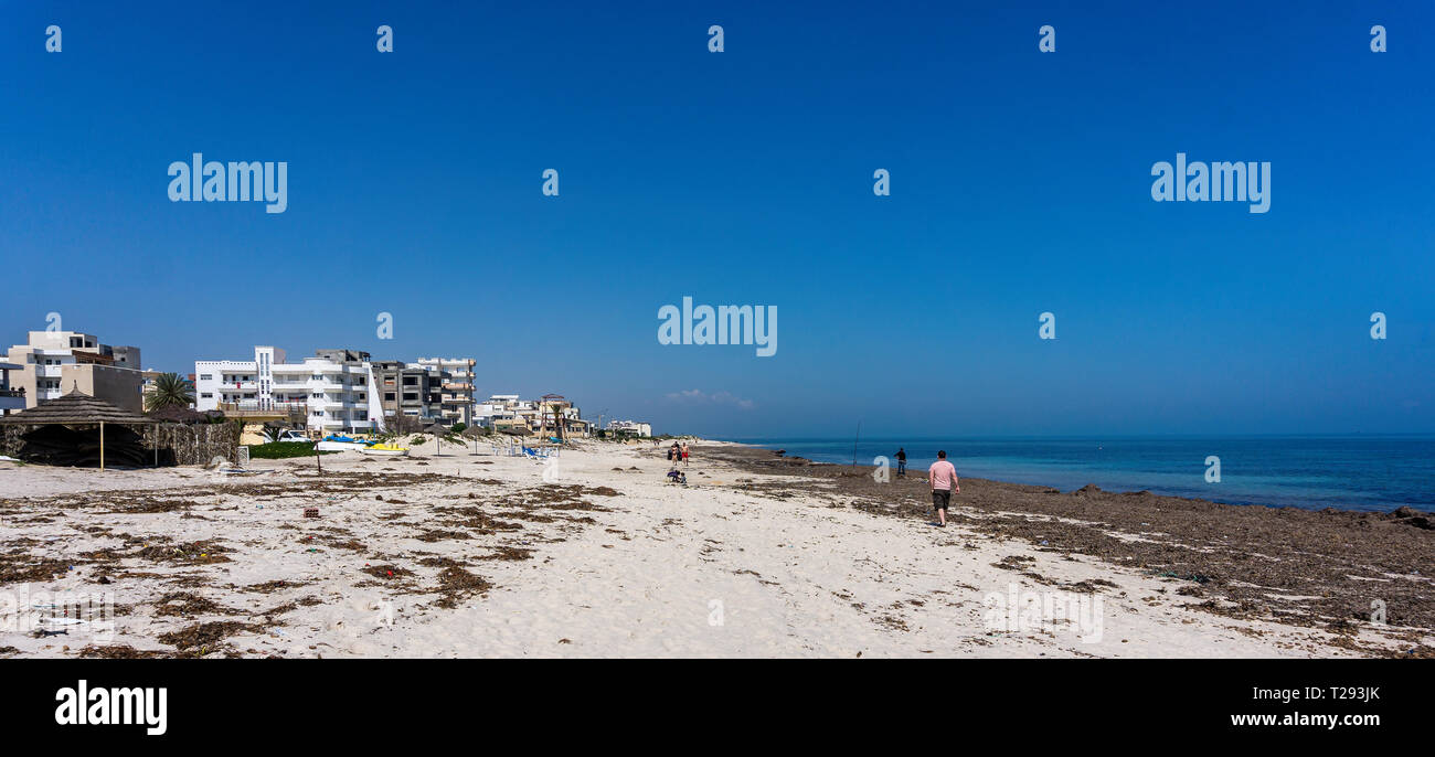 Afficher le long de la plage à Port El Kantaoui en Tunisie prises le 25 mars 2019 Banque D'Images