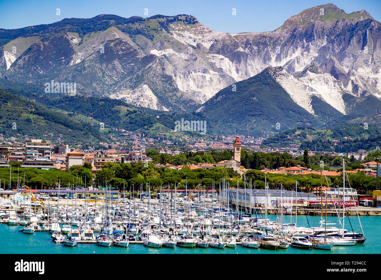 Porto di Carrara, Italie. Banque D'Images