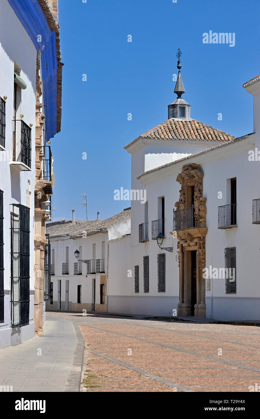 Almagro, Espagne - juin 1, 2018 : Palais Comtes de Valparaiso (Condes de Valparaíso) Plaza de Santo Domingo à Almagro, Castilla La Mancha, Espagne. Banque D'Images