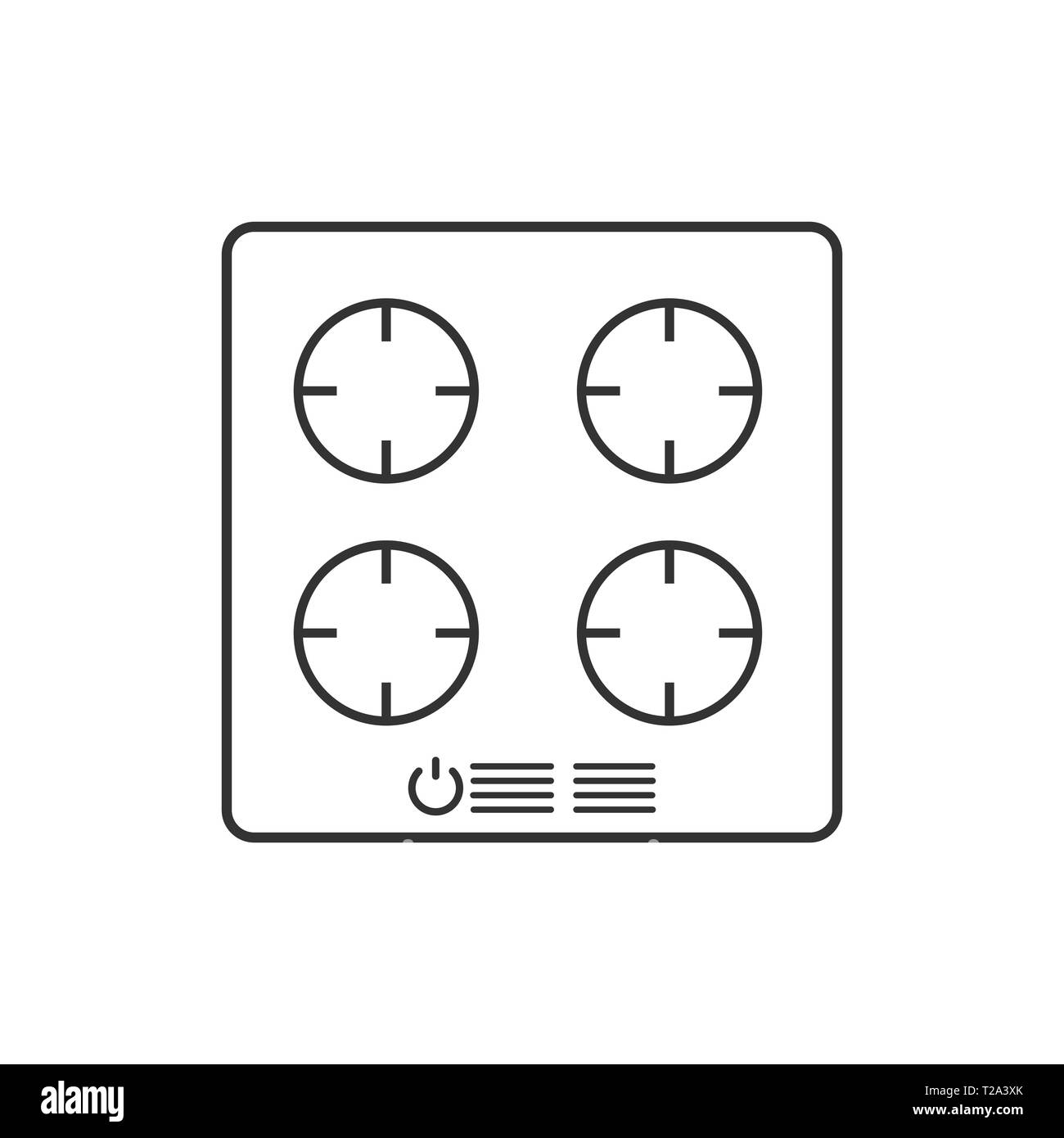 Illustration vectorielle, modèle plat. L'icône de cuisson électronique Illustration de Vecteur Illustration vectorielle, modèle plat. L'icône de cuisson électronique Illustration de Vecteur