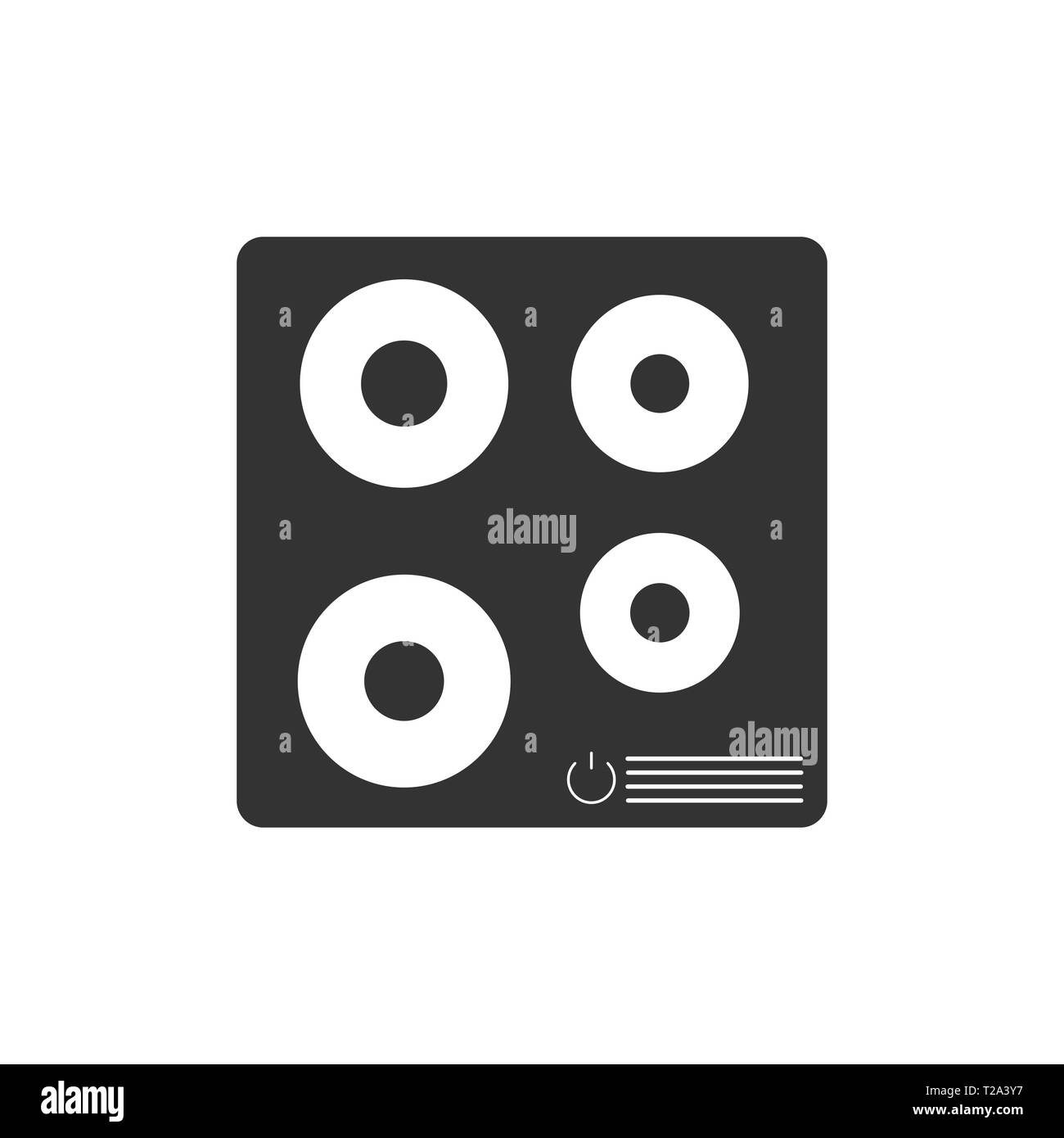 Illustration vectorielle, modèle plat. L'icône de cuisson électronique Illustration de Vecteur Illustration vectorielle, modèle plat. L'icône de cuisson électronique Illustration de Vecteur