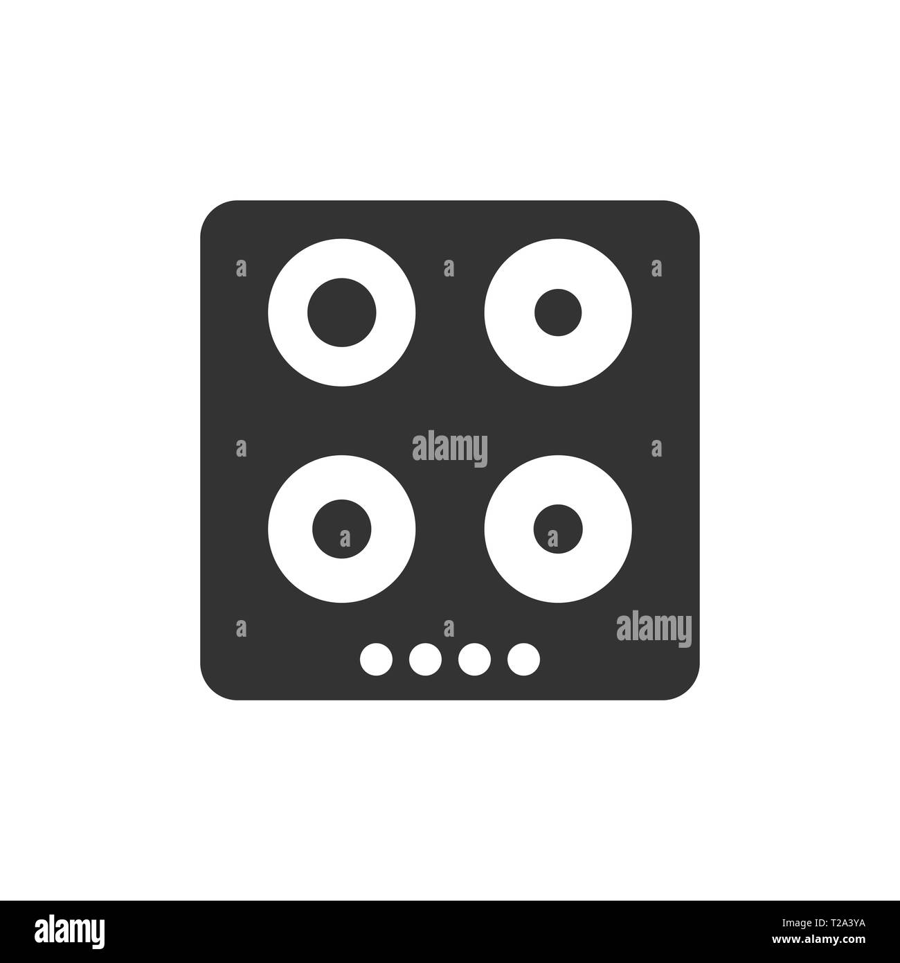 Illustration vectorielle, modèle plat. L'icône de cuisson électronique Illustration de Vecteur Illustration vectorielle, modèle plat. L'icône de cuisson électronique Illustration de Vecteur