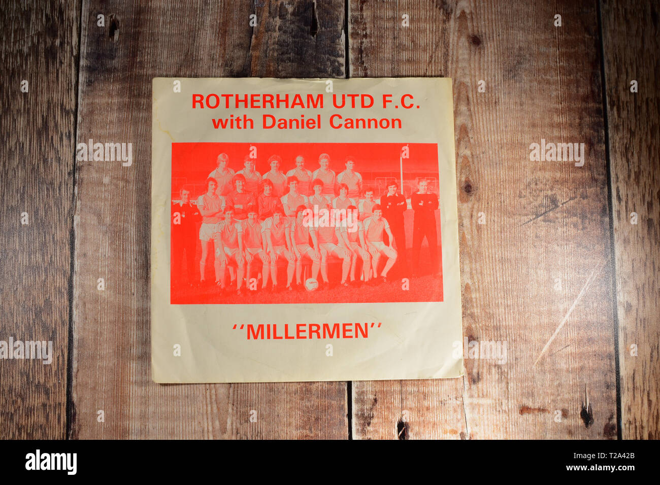 Rotherham United F.C. 7pouce seul, Millermen avec Daniel Cannon Banque D'Images