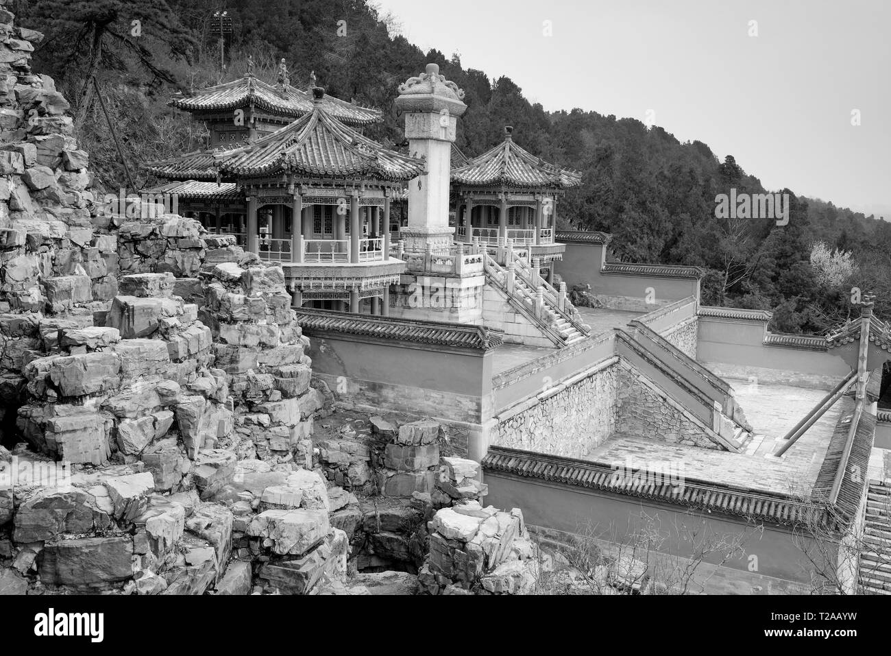 L'architecture ancienne libre à Beijing. Banque D'Images