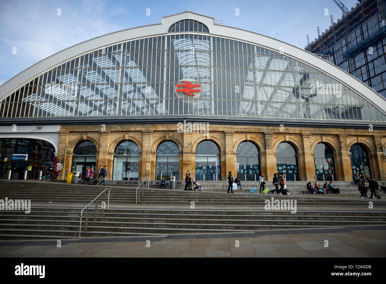 Terminus de Liverpool Lime Street station de chemin de fer a ouvert en août 1836, c'est le plus ancien grand terminus station encore en usage dans le monde. À l'Ouest Banque D'Images