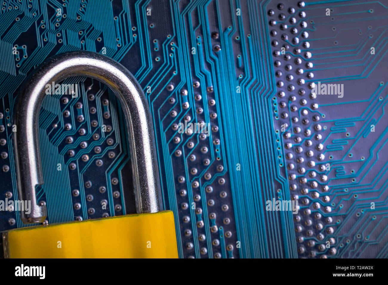 Image de fond de métal sur une puce Banque D'Images