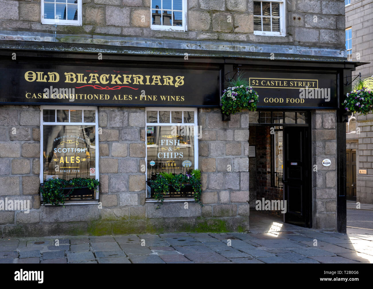 Vieille maison, Château Public Blackfriars Street, Aberdeen, Aberdeenshire, Scotland, UK Banque D'Images