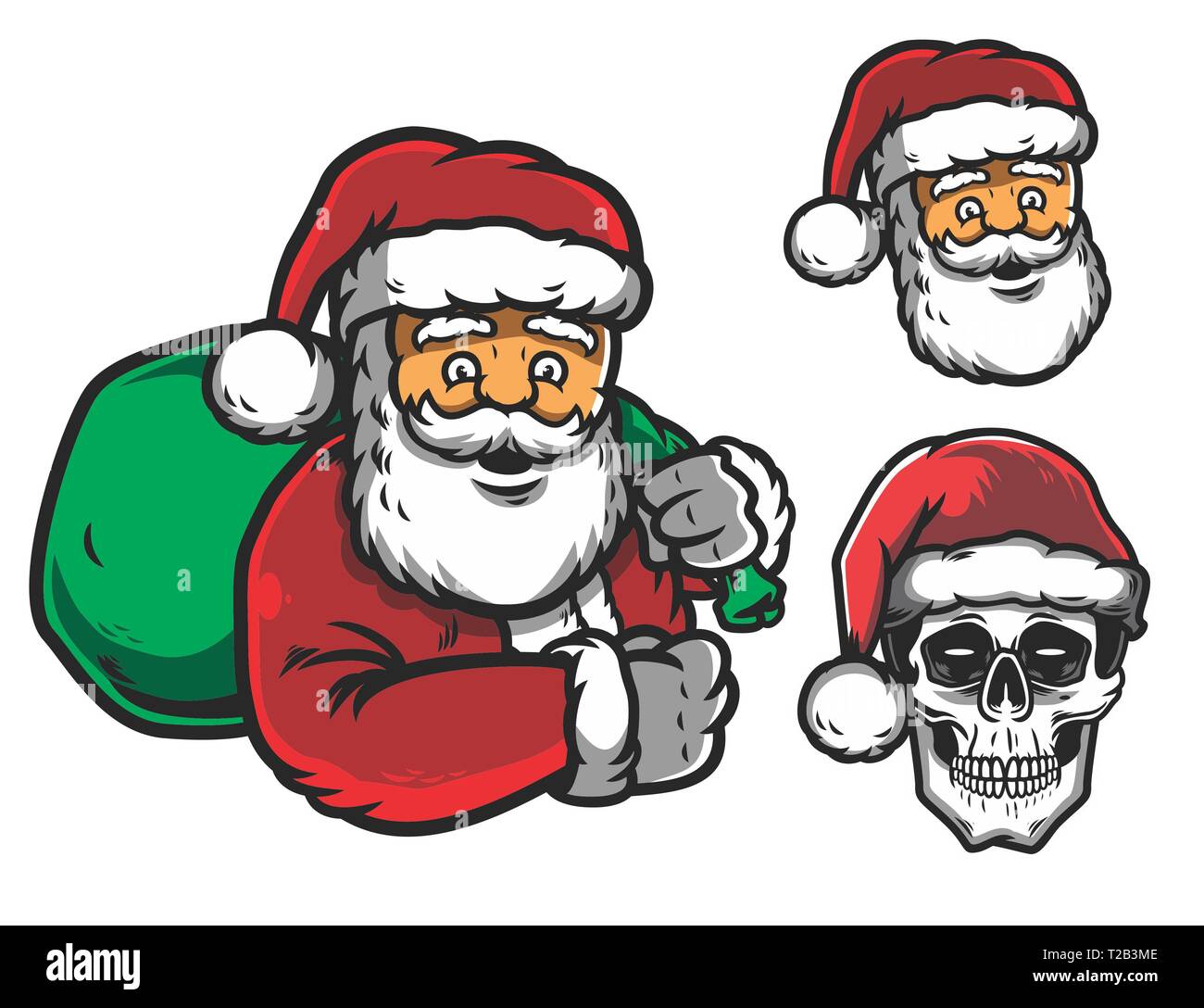 Autocollant Santaclaus Banque D'Images