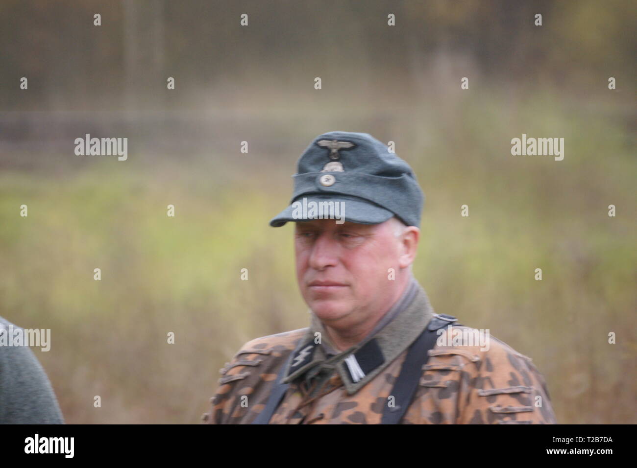 Reconstitution des soldats Waffen-SS Banque D'Images