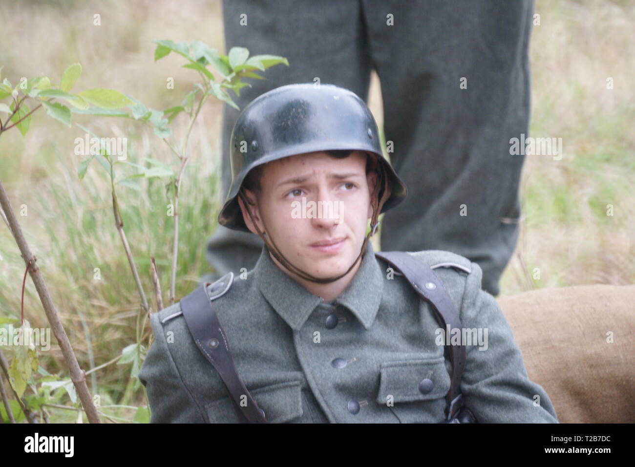 Reconstitution des soldats Waffen-SS Banque D'Images