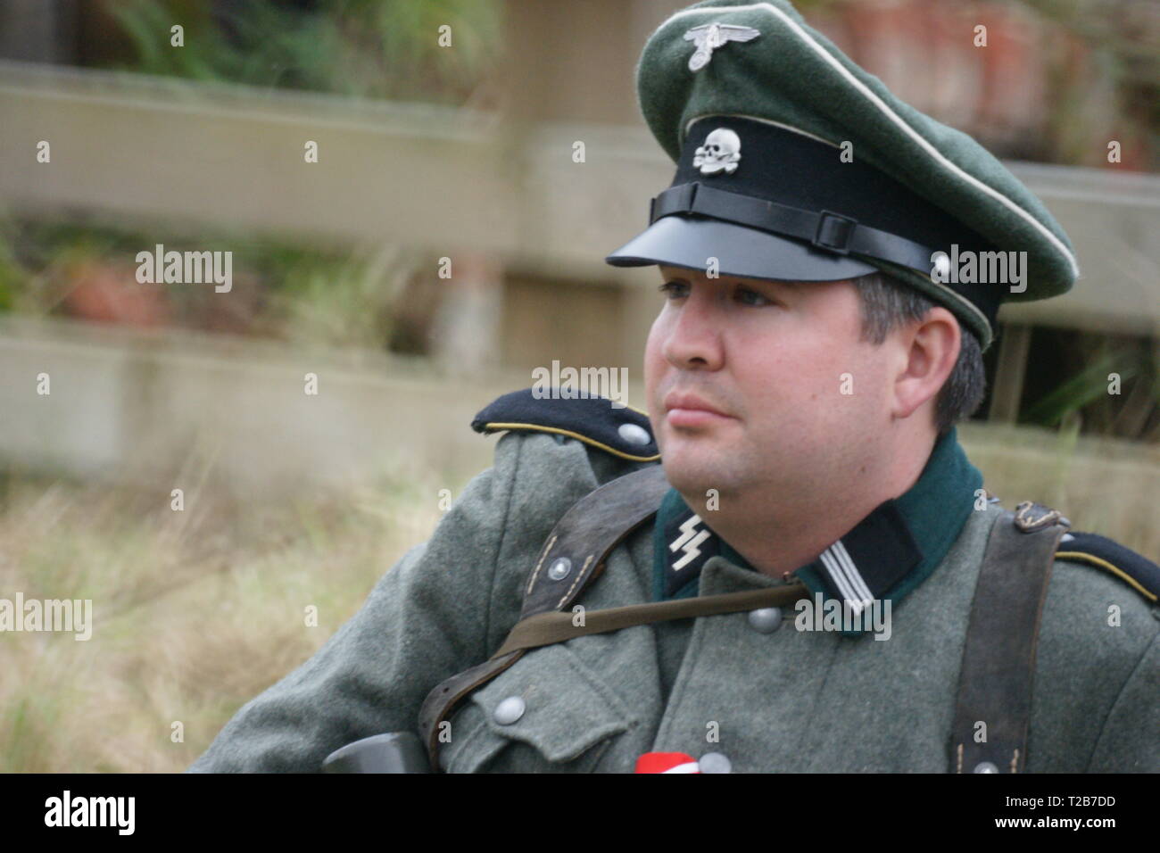 Reconstitution des soldats Waffen-SS Banque D'Images