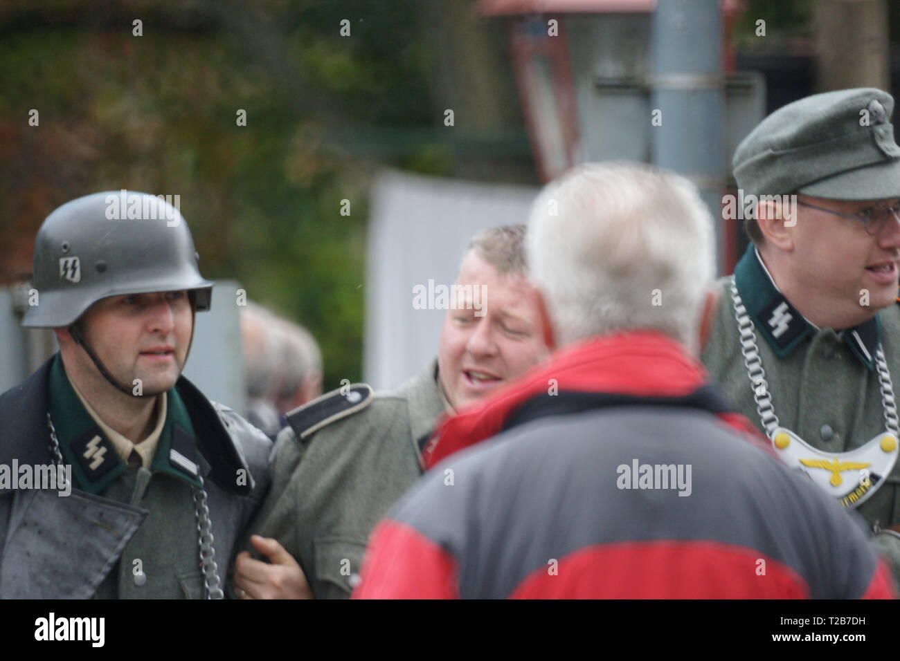 Reconstitution des soldats Waffen-SS Banque D'Images