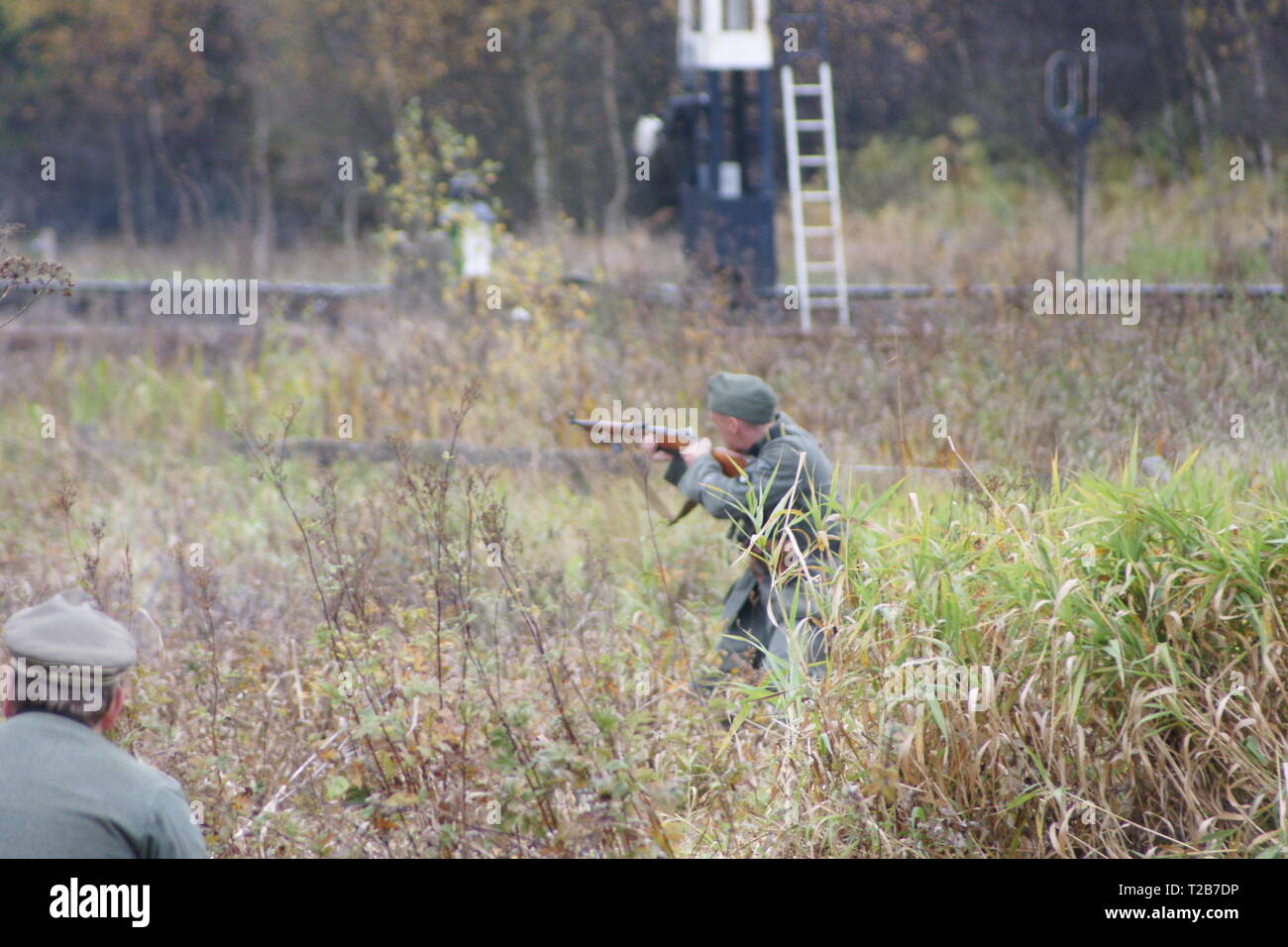 Reconstitution des soldats Waffen-SS Banque D'Images