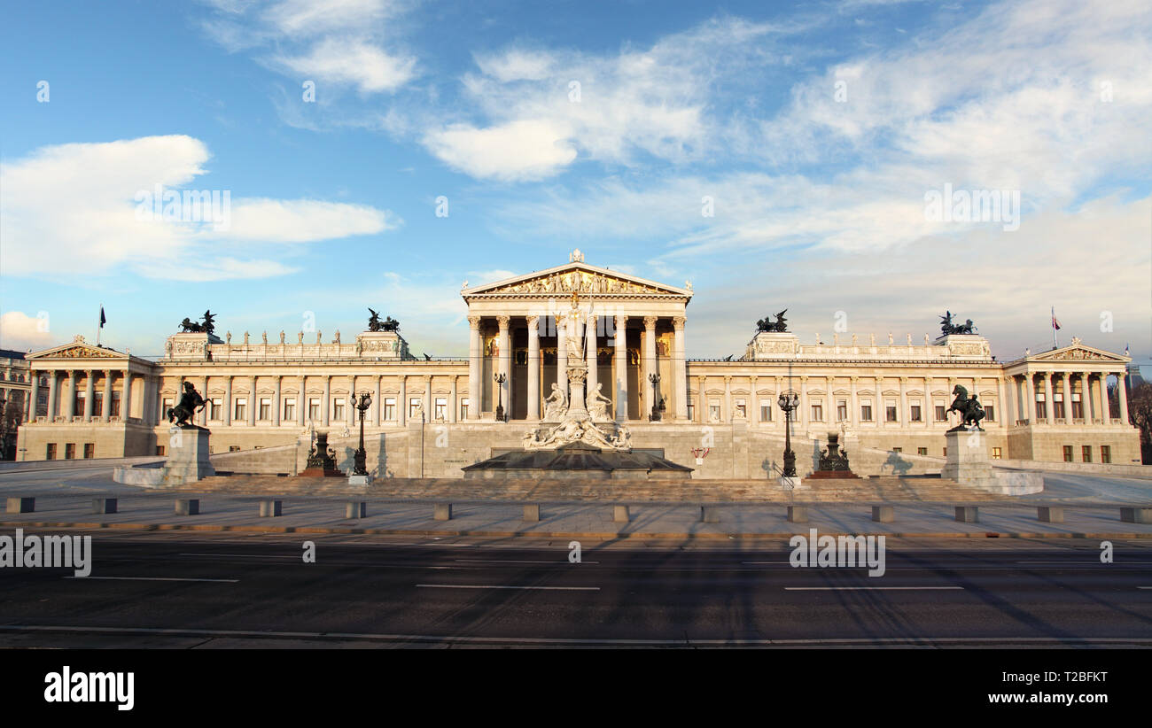 Maison de parlement à Vienne, Autriche Banque D'Images