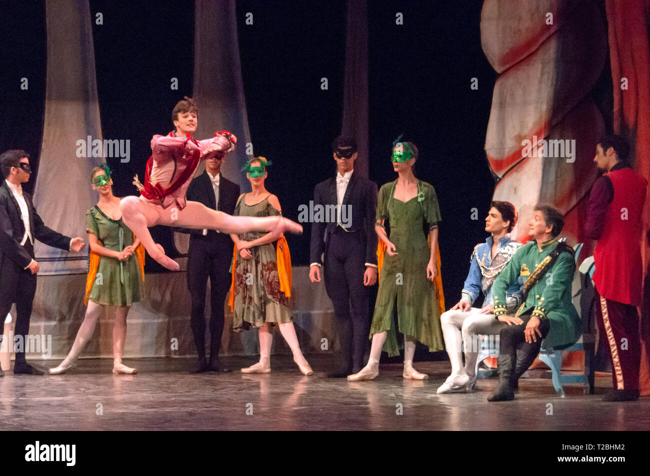 Le Ballet national cubain interprète Cendrillon, Santa Clara, Cuba Banque D'Images