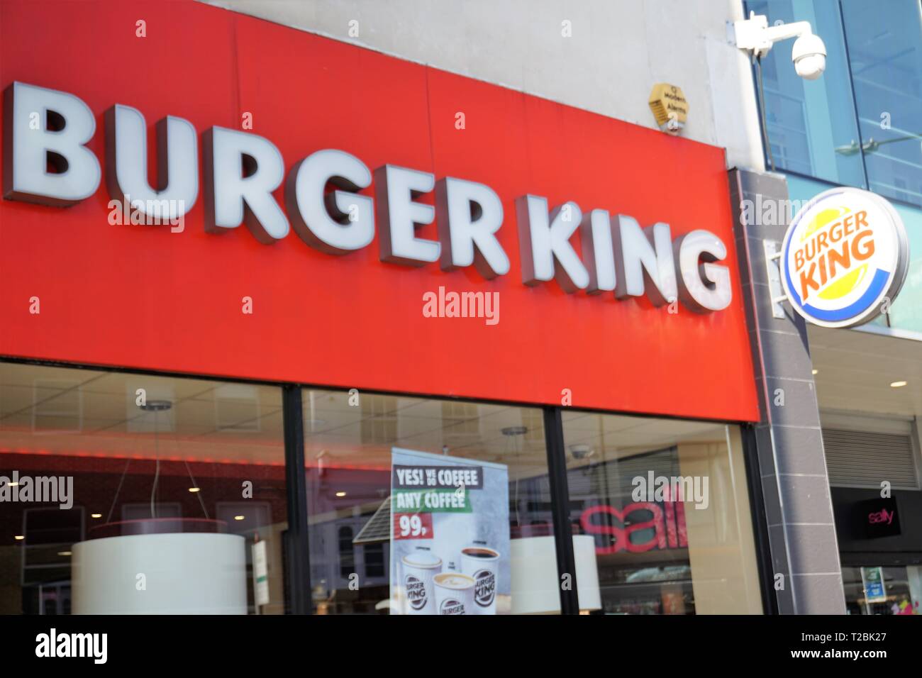 Burger king restauration rapide Banque de photographies et d’images à