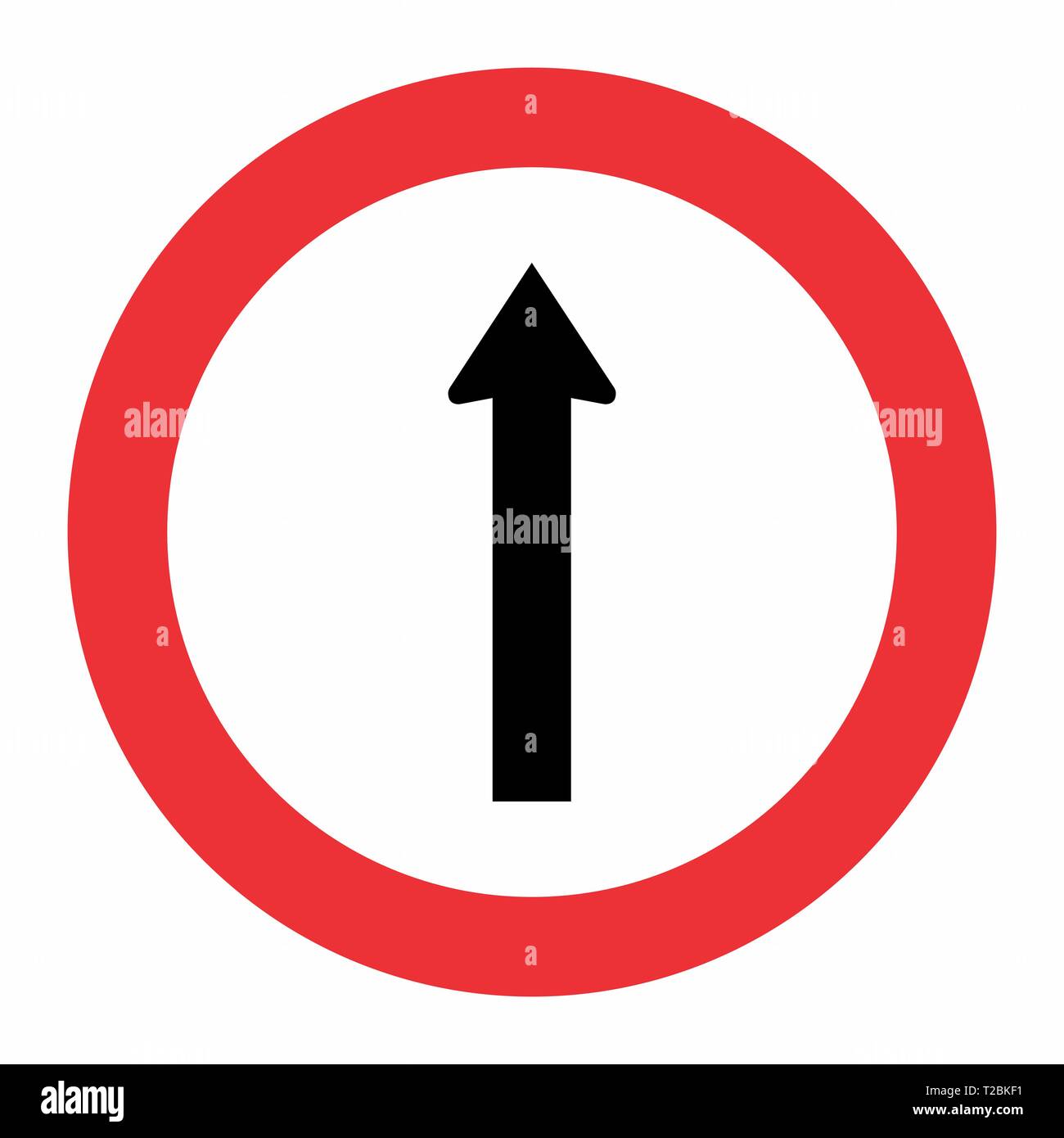Panneau de circulation droite Illustration de Vecteur