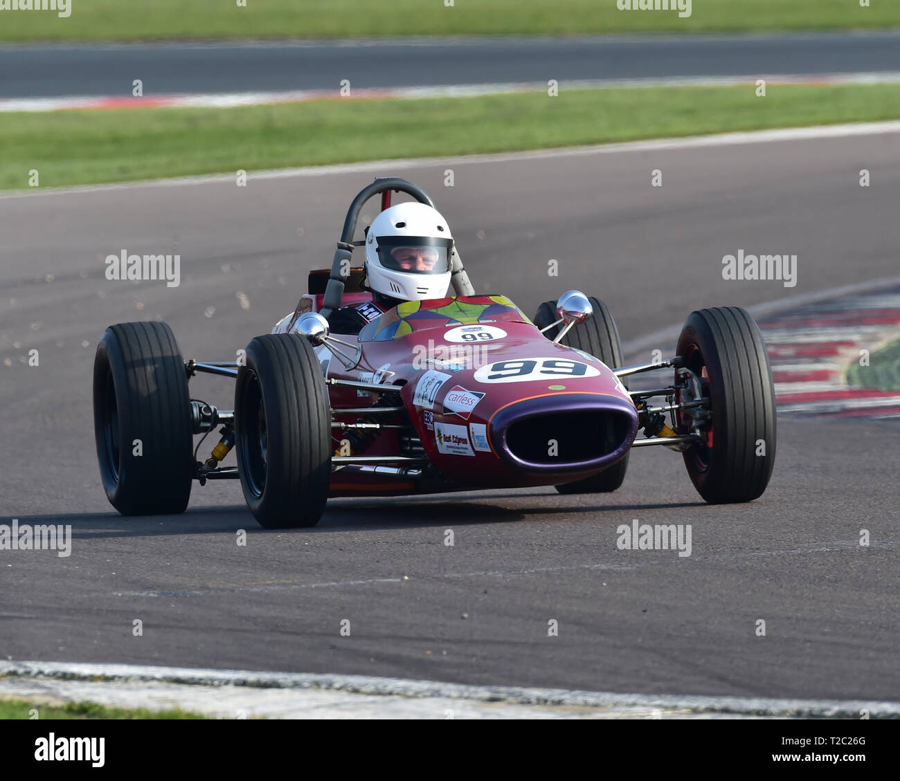 Nick Arden, Merlyn Mk11A, Formule Ford historique, HSCC, de la saison, samedi, 30 mars 2019, Donington Park, Chris McEvoy, circuit, CJM Pho Banque D'Images