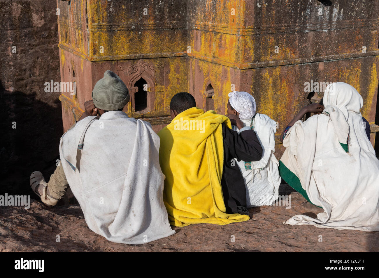 Église de St George Lalibela Ethiopie Banque D'Images