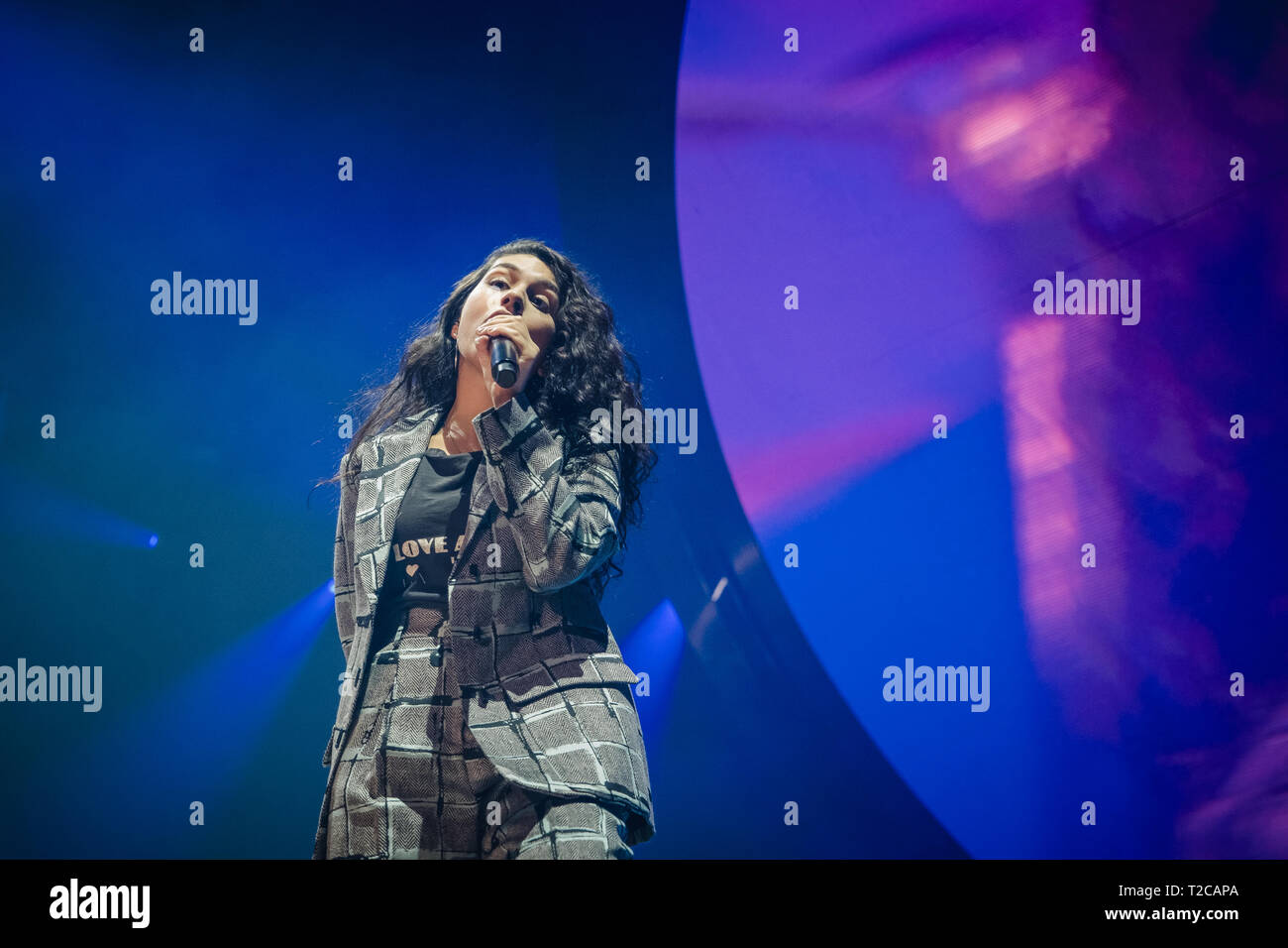 La Suisse, Zürich - 31 mars, 2019. Le chanteur et compositeur canadien Michel Cara effectue un concert live au Hallenstadion à Zurich. (Photo crédit : Gonzales Photo - Tilman Jentzsch). Gonzales : Crédit Photo/Alamy Live News Banque D'Images