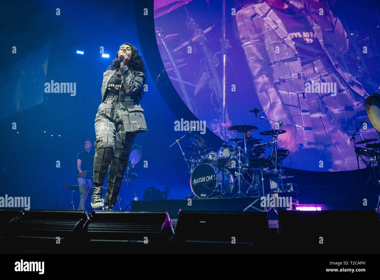 La Suisse, Zürich - 31 mars, 2019. Le chanteur et compositeur canadien Michel Cara effectue un concert live au Hallenstadion à Zurich. (Photo crédit : Gonzales Photo - Tilman Jentzsch). Gonzales : Crédit Photo/Alamy Live News Banque D'Images