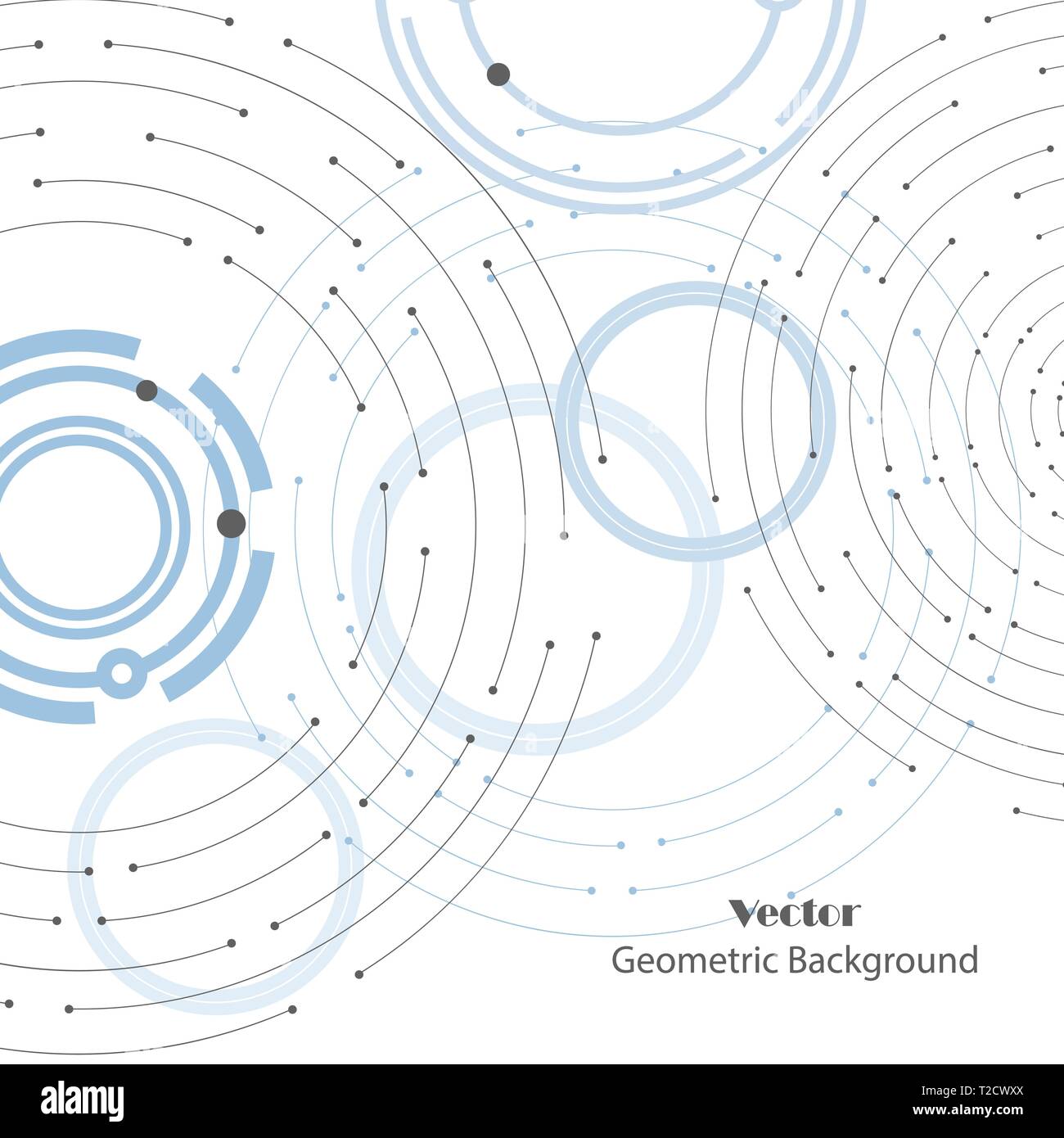 Motif géométrique avec des lignes et points. Illustration de Vecteur