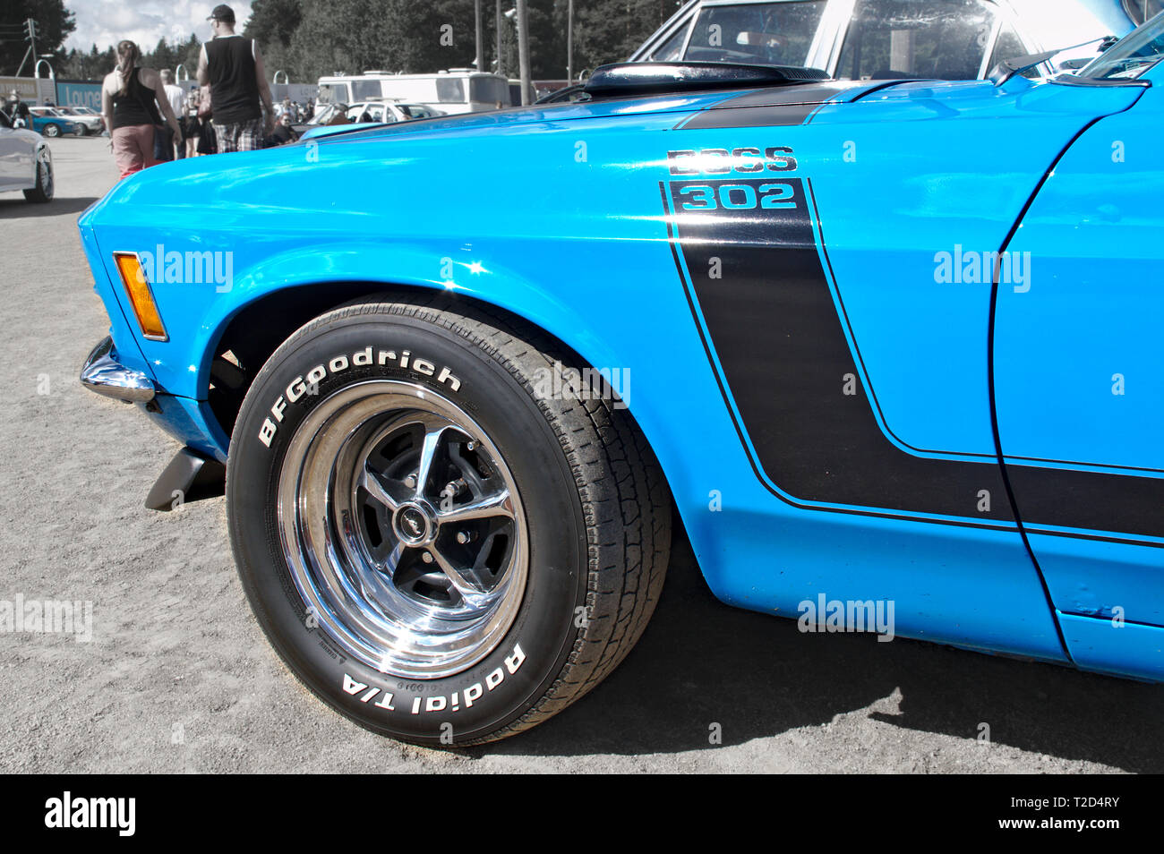 1970 Ford Mustang Fastback Bleu A Pick Nick 18 Classic Car Show A Forssa Finlande 05 08 18 Forssa Finlande Photo Stock Alamy