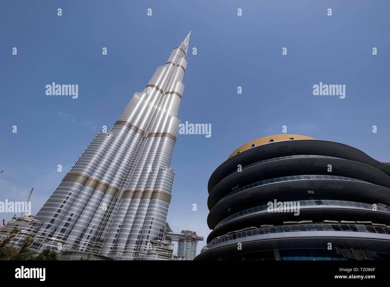 Gratte-ciel Burj Khalifa à Dubaï, Émirats Arabes Unis Banque D'Images