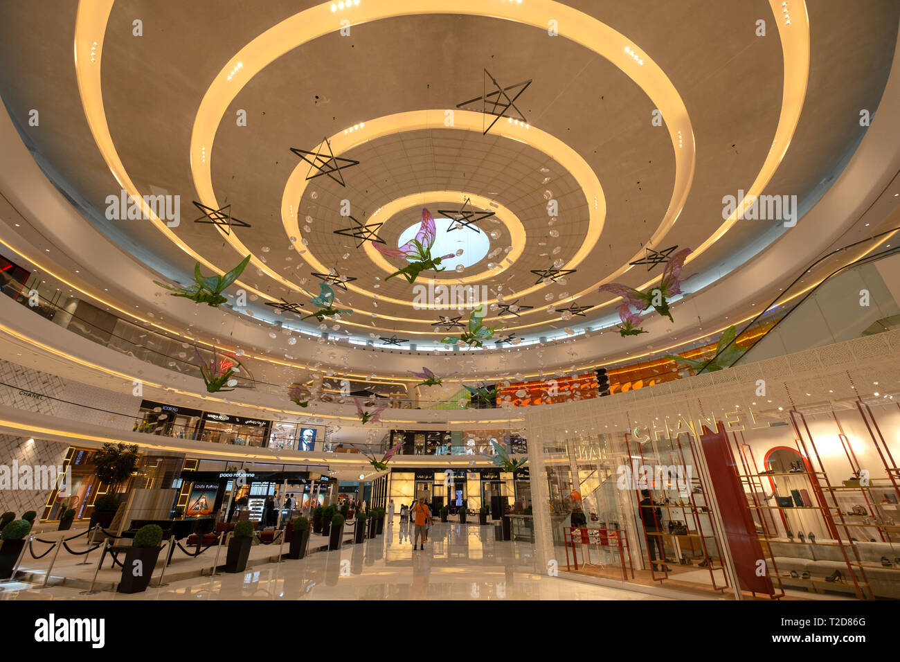 Le centre commercial de Dubaï, Dubaï, Émirats Arabes Unis Banque D'Images