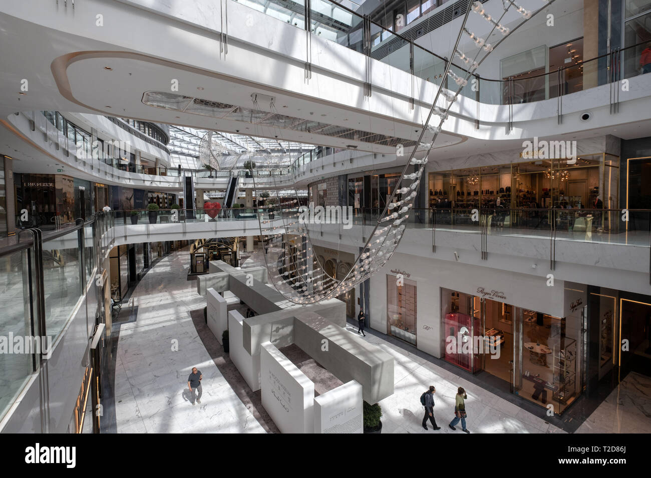 Le centre commercial de Dubaï, Dubaï, Émirats Arabes Unis Banque D'Images