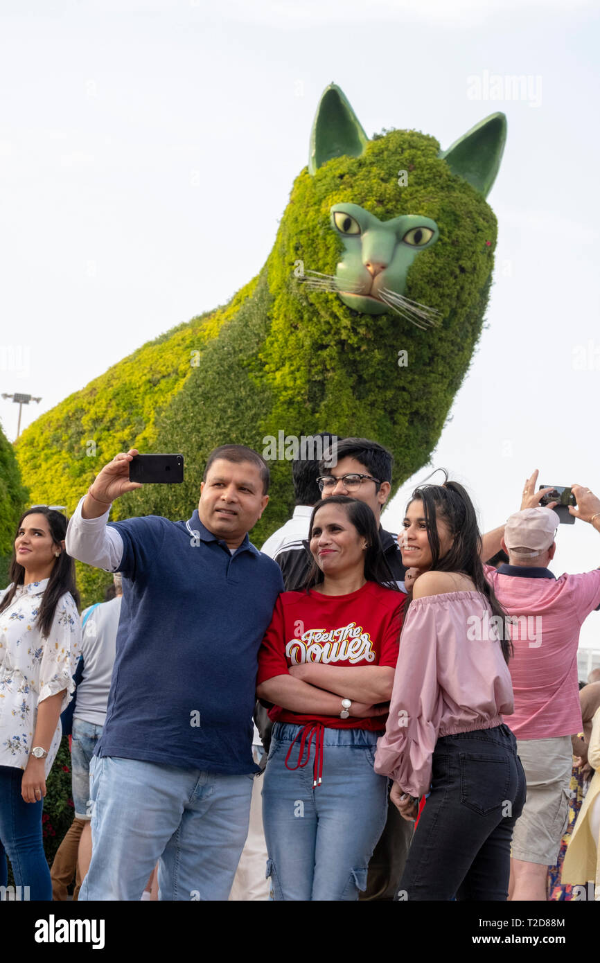 Jardin Miracle, Dubaï, Émirats Arabes Unis Banque D'Images