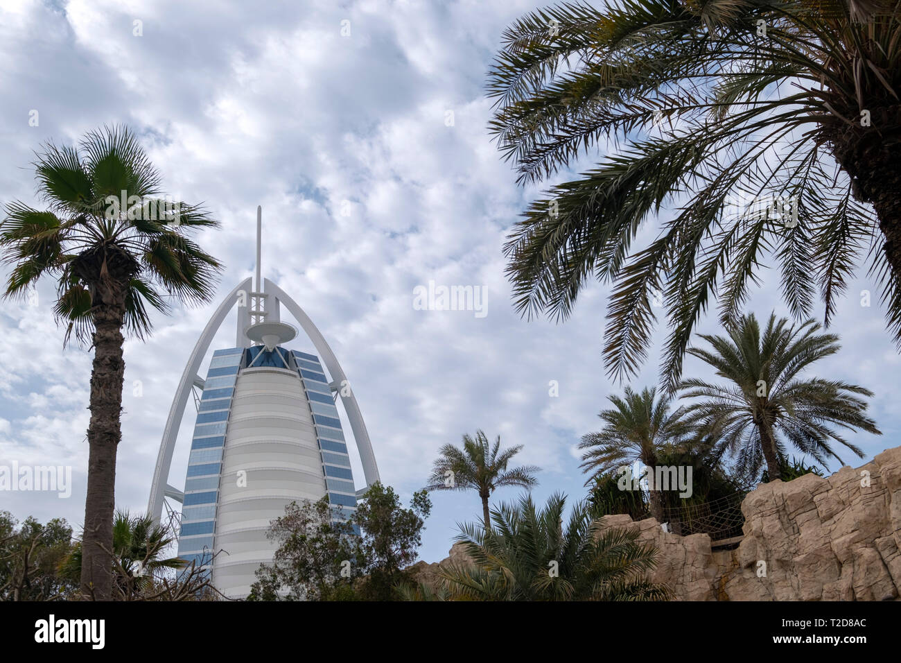 Hôtel Jumeirah, Burj Al Arab à Dubaï, Émirats Arabes Unis Banque D'Images