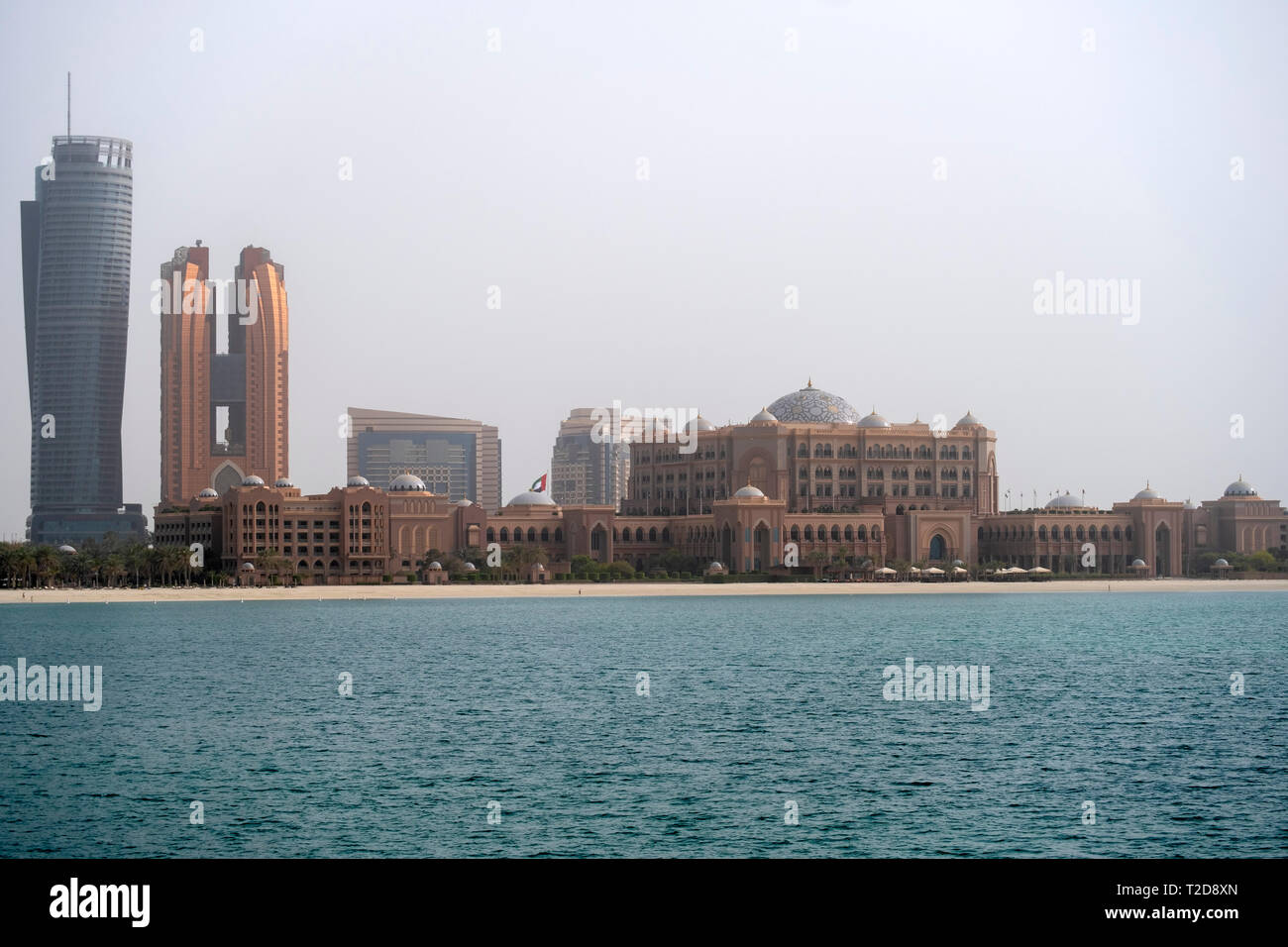 L'Emirates Palace, Abu Dhabi, Émirats Arabes Unis Banque D'Images