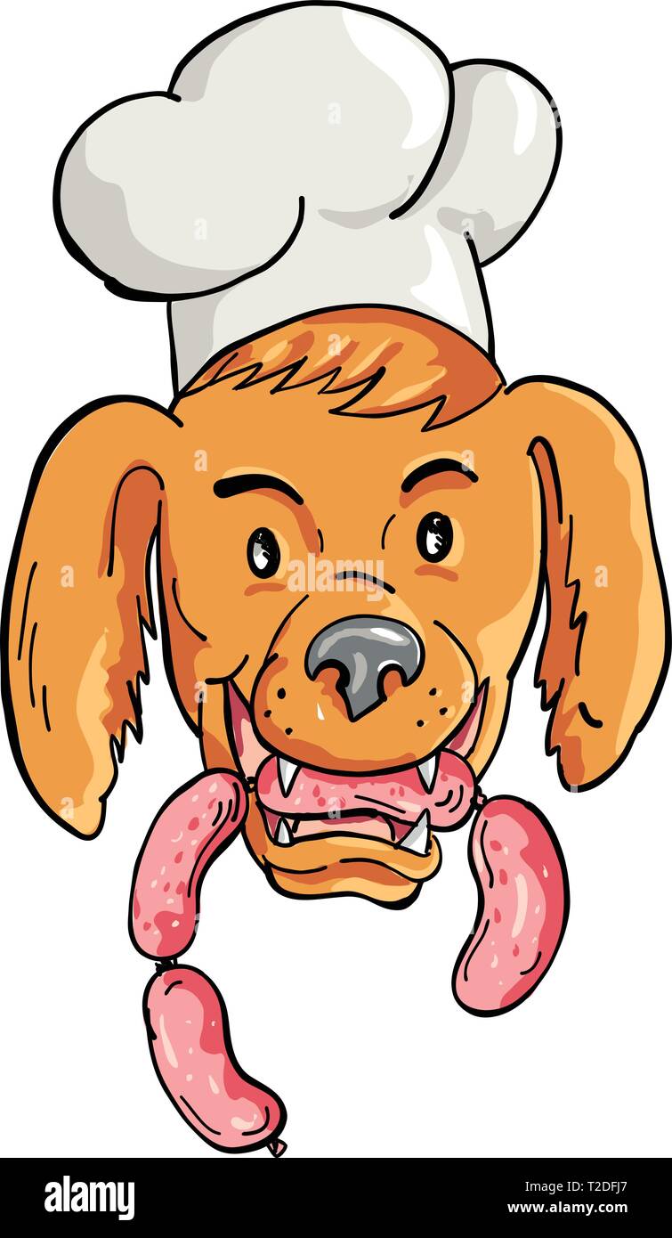 Chien galette saucisse - Servane illustration main image 0