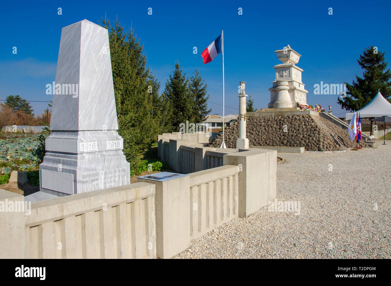 Cimetière militaire français à Bitola (Monastir), Macédoine Banque D'Images