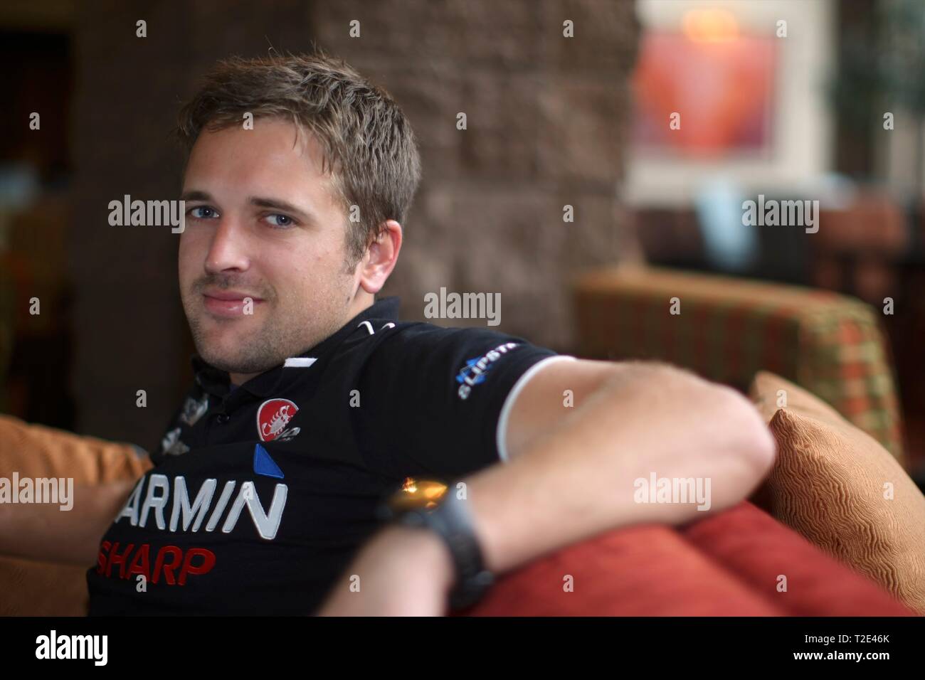 Directeur de l'équipe Garmin Banque D'Images