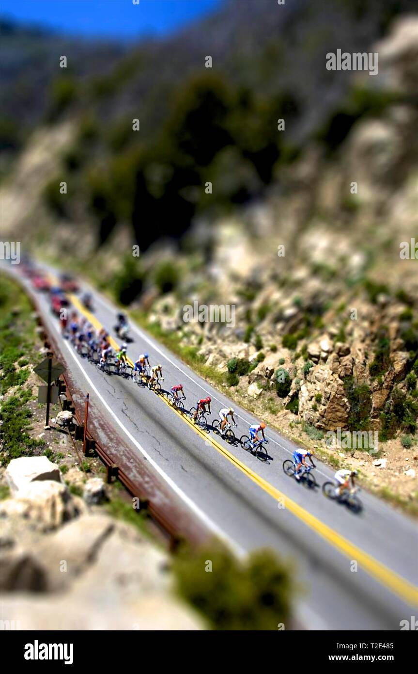 Les cyclistes de l'Echelon au Tour de Californie Banque D'Images