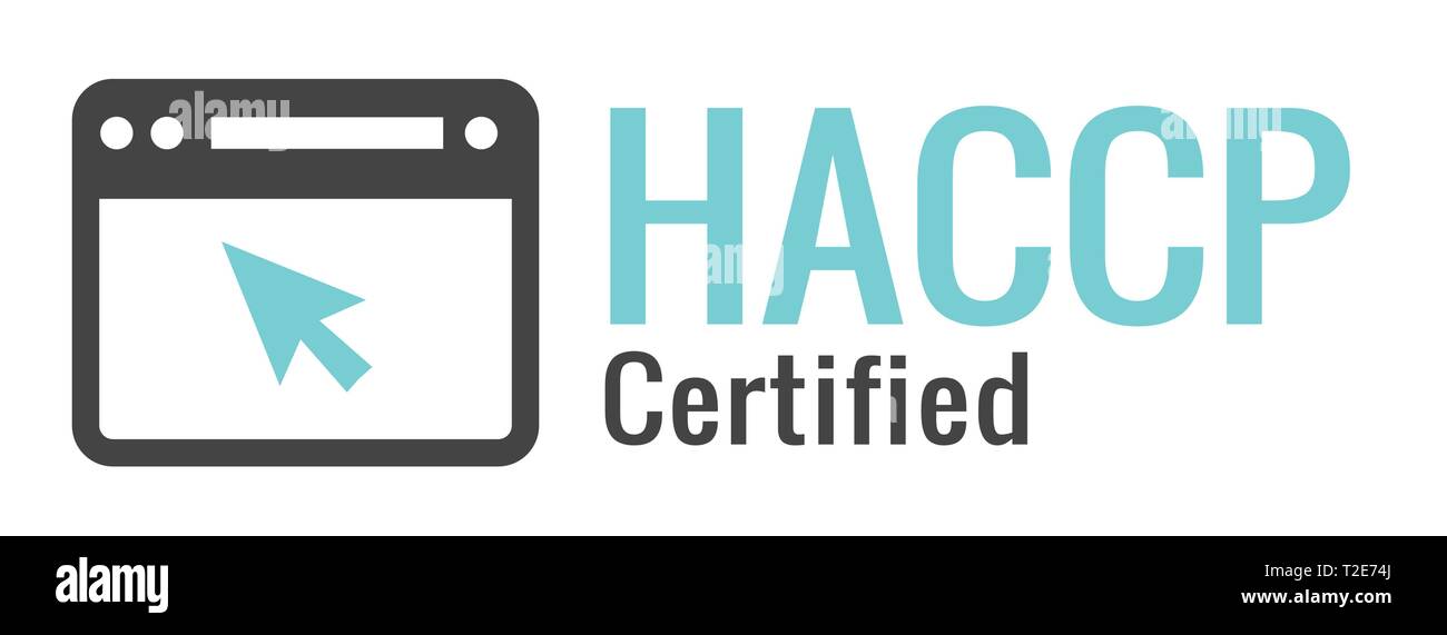 | HACCP Hazard Analysis Critical Control Points icône avec award ou coche Illustration de Vecteur