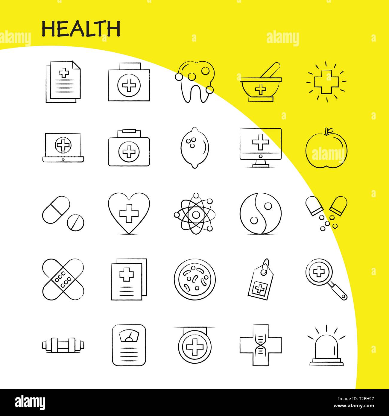 L'icône de la main santé pour le Web, Print et Mobile UX/UI Kit. Tels ...