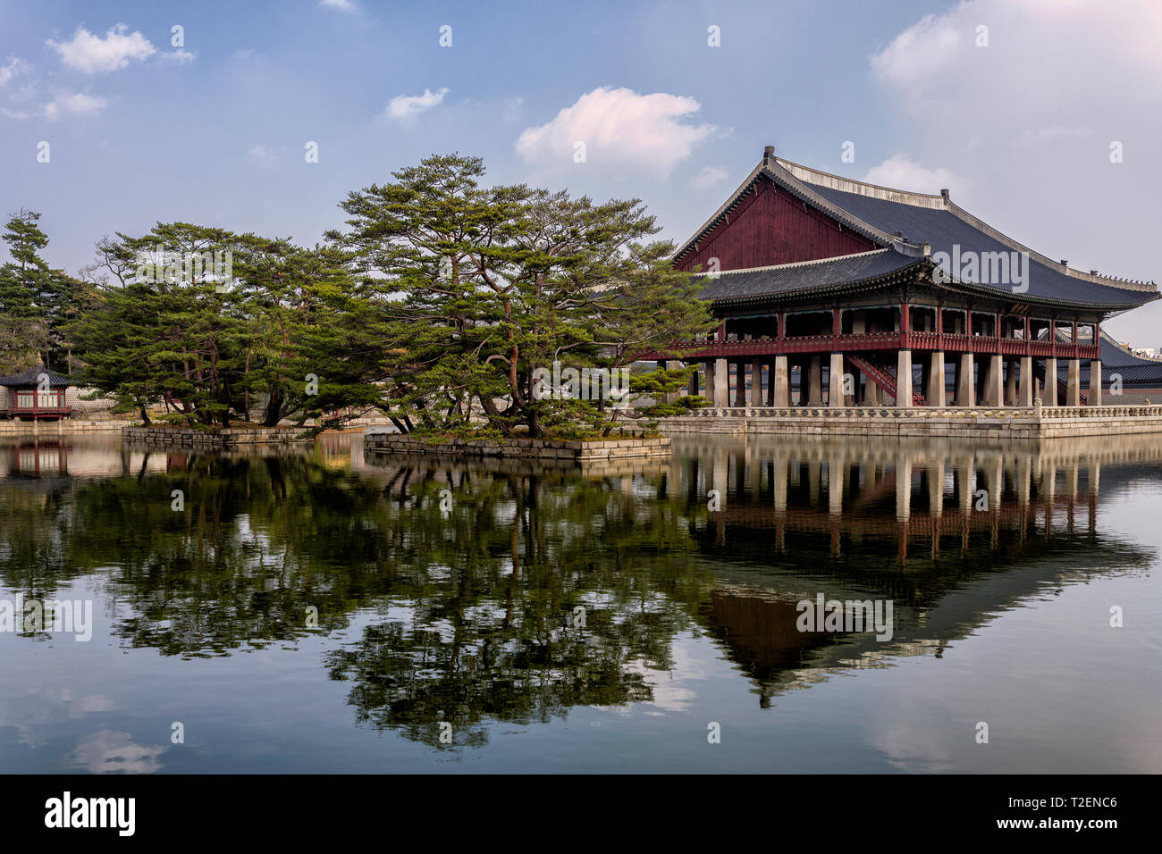 Geyongbokgung Palace Seoul, Corée du Sud. Lieu le plus visité. Banque D'Images