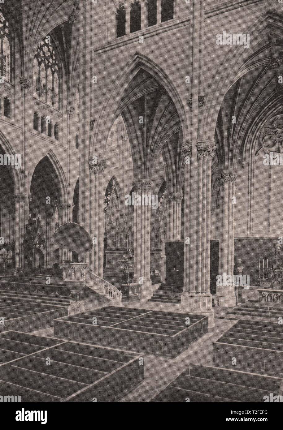 Intérieur de la Cathédrale St Patrick Banque D'Images