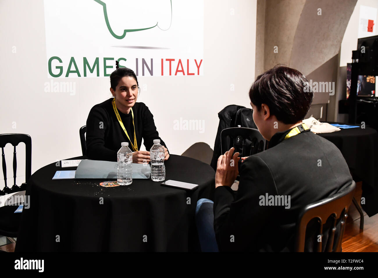 Londres, Royaume-Uni. Apr 02, 2019. Jeux en Italie exposition au Festival des Jeux de Londres 2019 : HUB à Somerset House à Strand, London, UK. le 2 avril 2019. Credit Photo : Alamy/Capital Live News Banque D'Images