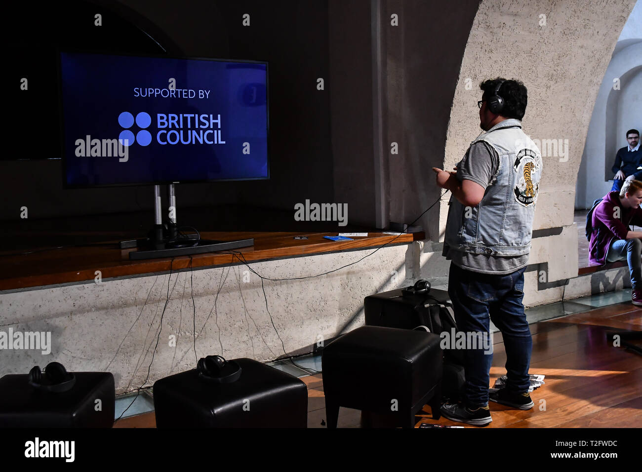 Londres, Royaume-Uni. Apr 02, 2019. Festival des Jeux de Londres 2019 : HUB à Somerset House à Strand, London, UK. le 2 avril 2019. Credit Photo : Alamy/Capital Live News Banque D'Images