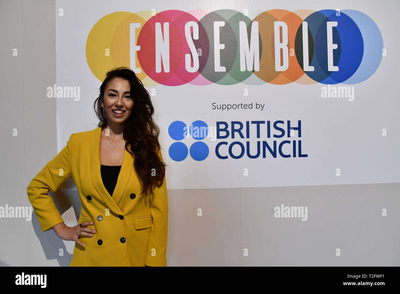 Londres, Royaume-Uni. Apr 02, 2019. Le président Simay Dinc est un jeu producteur et co-fondateur d'arts à Londres jouable recontacter Games Festival 2019 : HUB à Somerset House à Strand, London, UK. le 2 avril 2019. Credit Photo : Alamy/Capital Live News Banque D'Images