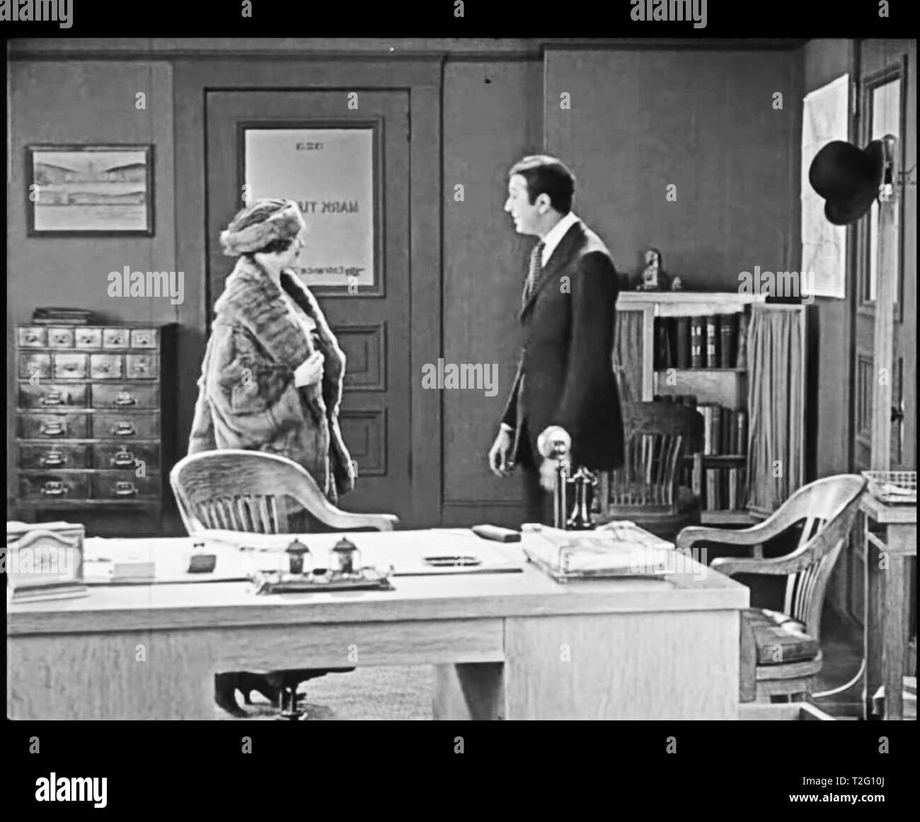 Vintage 1920 encore du film de Buster Keaton Banque D'Images