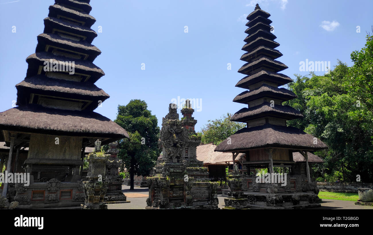 Temple de Taman Ayun, un temple royal de Mengwi Empire en Bali, Indonésie Banque D'Images